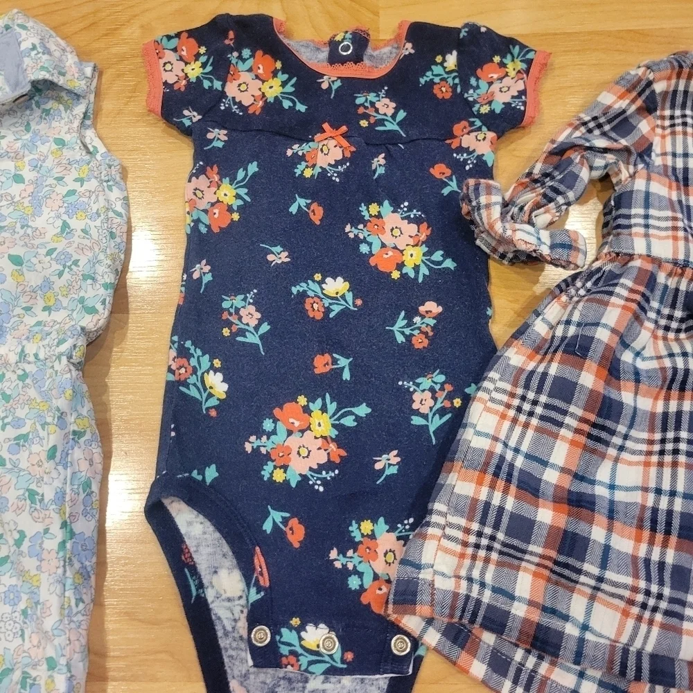 Carters 9 month baby girl clothing bundle